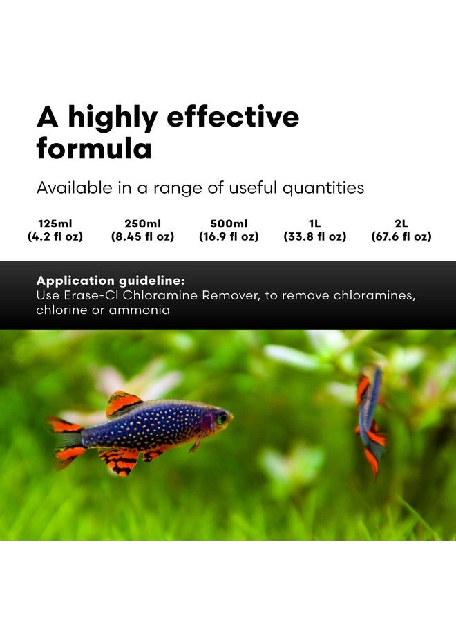 Brightwell Aquatics - Brightwell Aquatics Erase-Cl - Chloramine, Chlorine and Ammonia Remover - Aquarium Water Conditioner for Salt and Freshwater Fish Tanks - Aquarium Water Treatments, 16.9 fl oz - Image 1