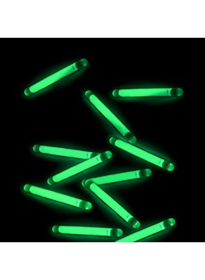GiftExpress 100 Pcs Small Green Glow Sticks/Mini Glow Sticks/Fishing Floats Perfect For Stuffing Easter Egg/Zombie Party/Easter Egg Hunt/Halloween Decoration  - Image 1
