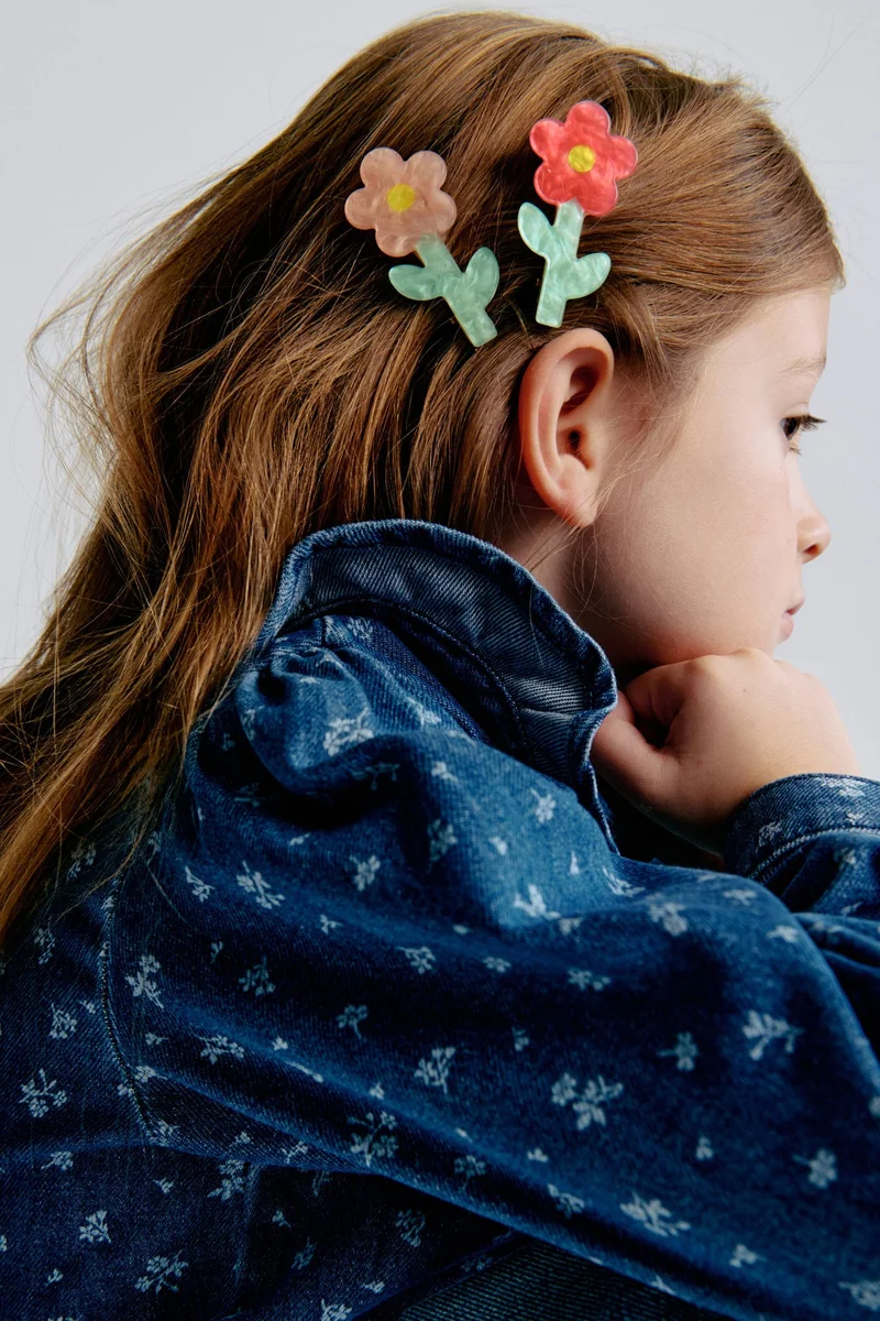 H&M 2-pack appliquéd hair clips