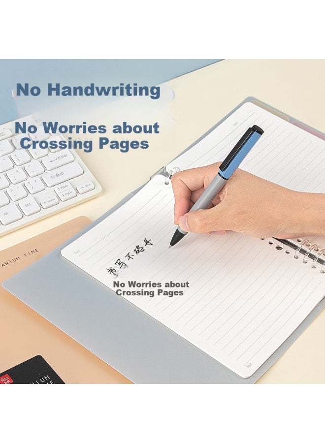 Fizz Stationery A5/60 Sheets/Detachable Spiral Bound Loose-Leaf Pp Cover Four-Color Sticky Notes Notebook Journal Diary Study Book Rose Gold Fz33729 - Image 3