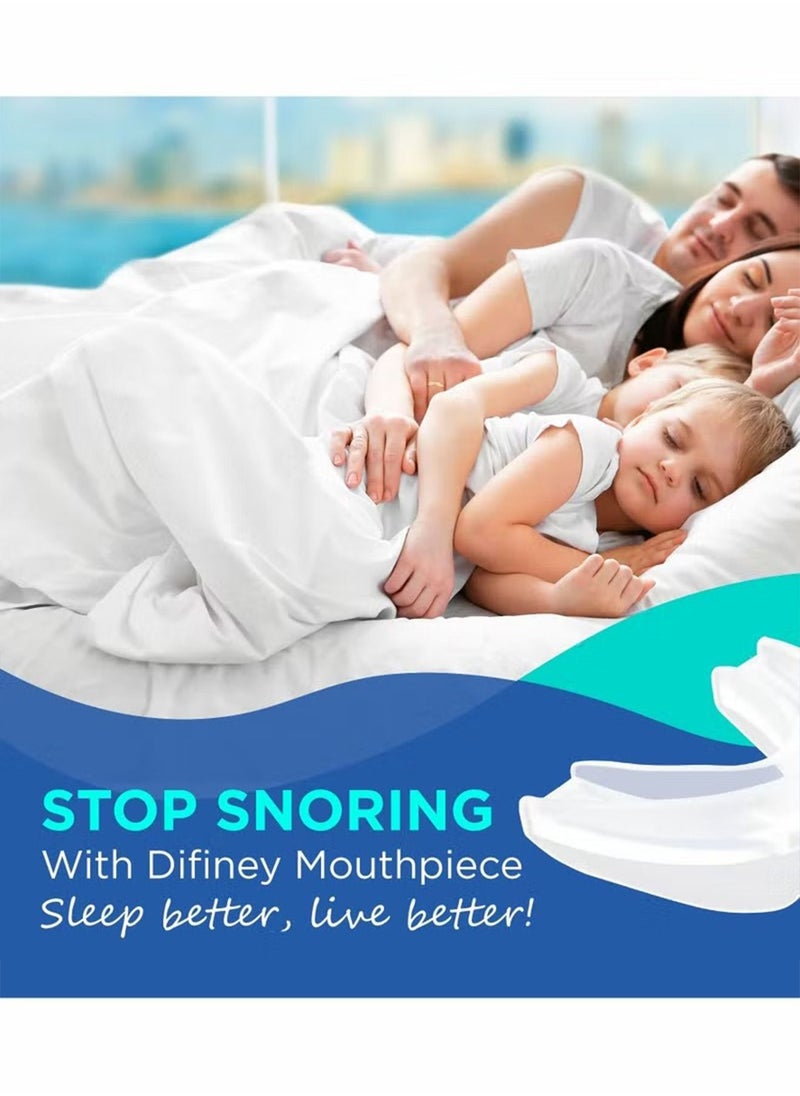 1 Pack Anti-Snoring Mouthpiece Adjustable Jaw Positioning Grinding Mouthpiece Night Time Teeth Mouthguard & Sleeping Bite Guard