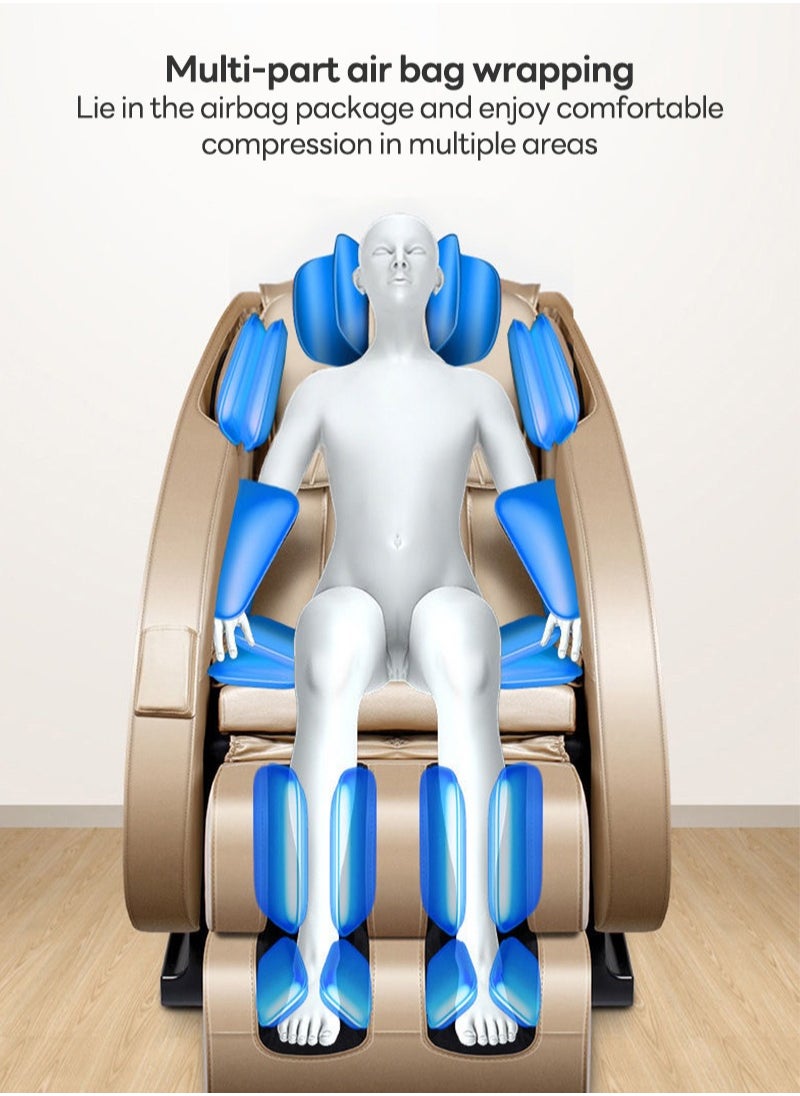 Glanfen （5 Years Warranty）Massage Chair Full Body Zero Gravity Massage Chair with Advanced Air Bag Massages,Back Heating, Bluetooth Speaker, Adjustable Intensity and Safety Features（Comes with remote control） (Black)  - Image 5