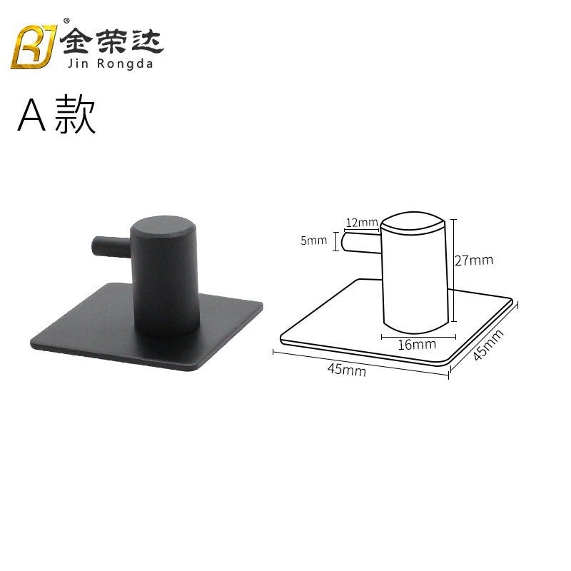 304 European Black Single Wall Hook for Bathroom Towels304 stainless steel Black-L Hook 304 stainless steel Black-L Hook 