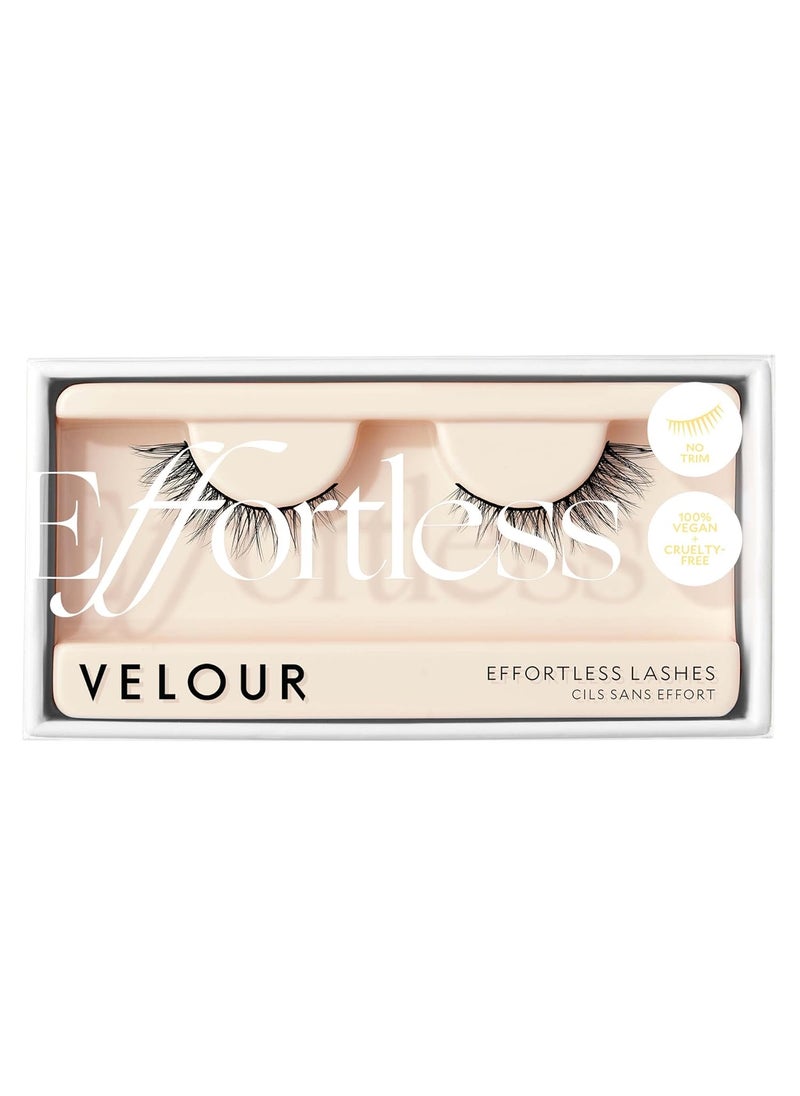 Velour Lashes - Velour Effortless Lashes, Natural Looking False Eyelashes, Fluffy & Lightweight No Trim Eyelashes, Reusable Fake Lashes For All Eye Shapes, Vegan & Cruelty-Free, Lash Glue not Included (Mini Me) - Image 1