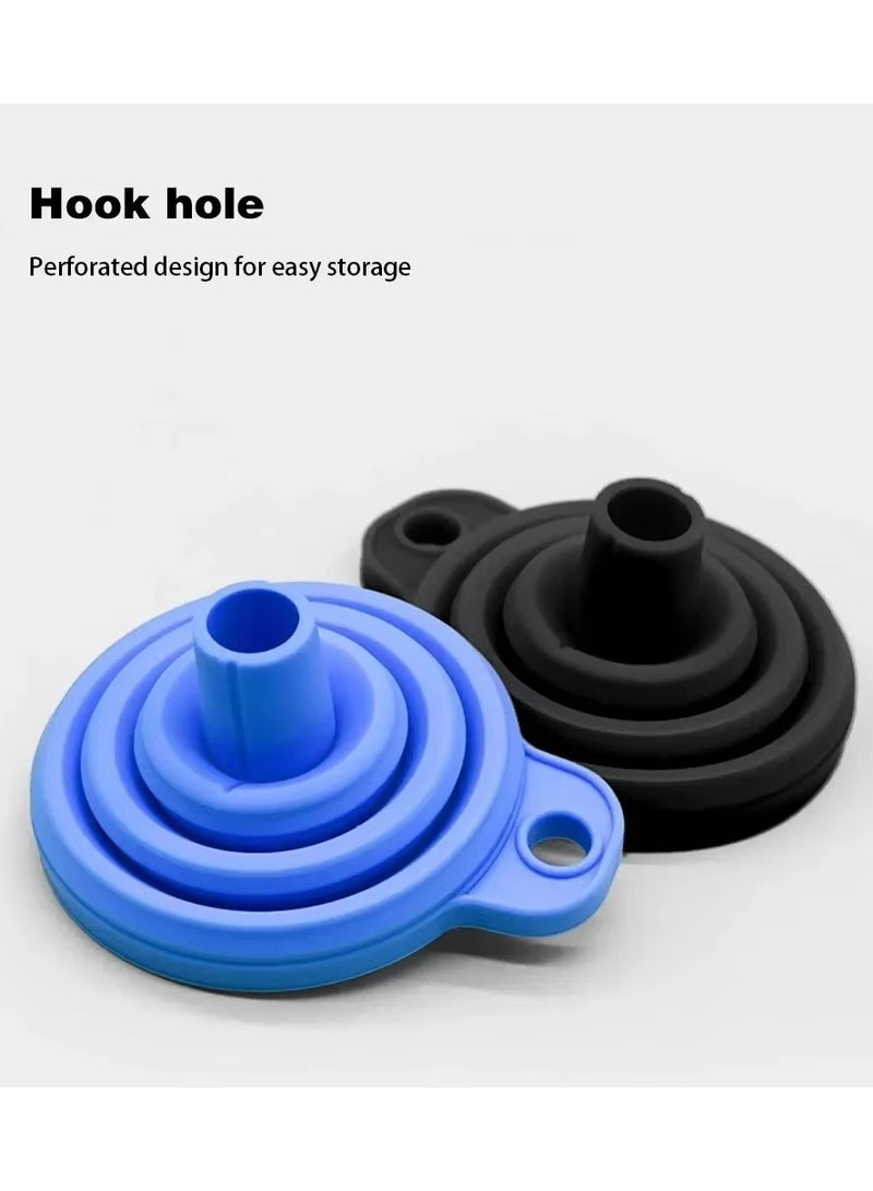 Generic Car Engine Funnel Universal Silicone Liquid Funnel Washer Fluid Change Foldable Portable Auto Engine Oil Petrol Change Funnels  - Image 5