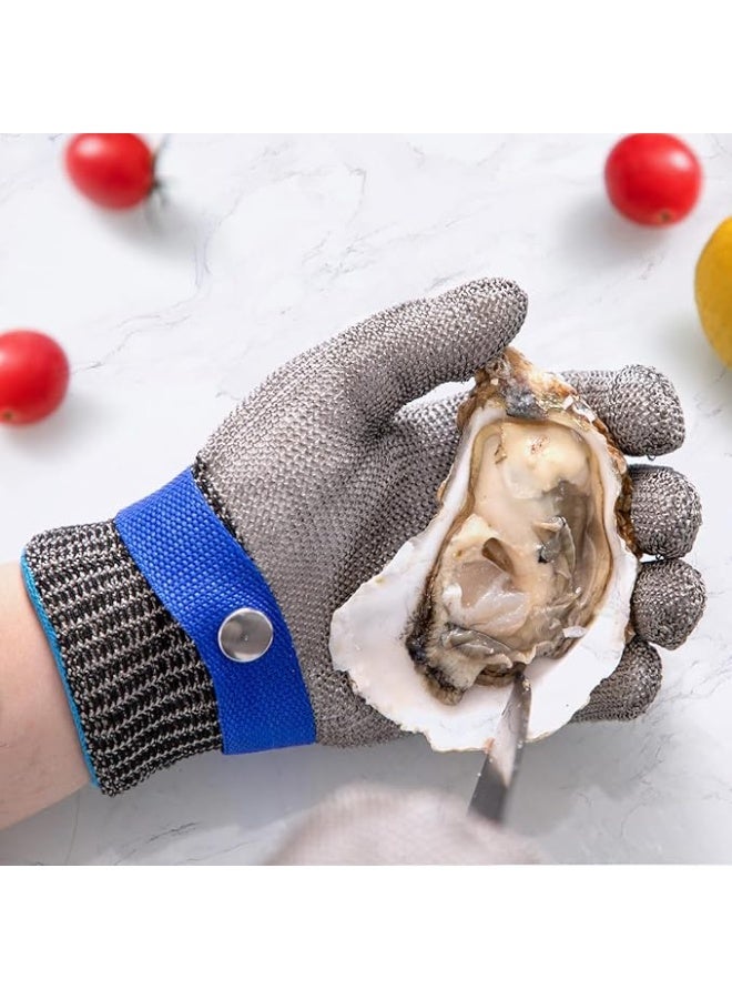 Cut-Resistant Safety Glove for Meat and Food Preparation – Stainless Steel Mesh Glove for Chopping, Peeling, and Shucking - Image 3