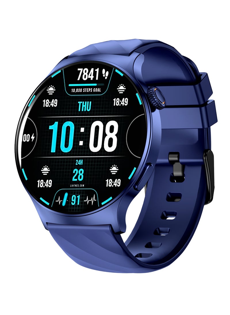 Faster - Smart Watch 3 Pro - 1.43” AMOLED Display, Bluetooth Calling, Fitness Tracker, Sports Modes, Heart Rate & Sleep Monitor, IP68 Waterproof, 250mAh Battery, Compatible with Android & iOS - Image 1