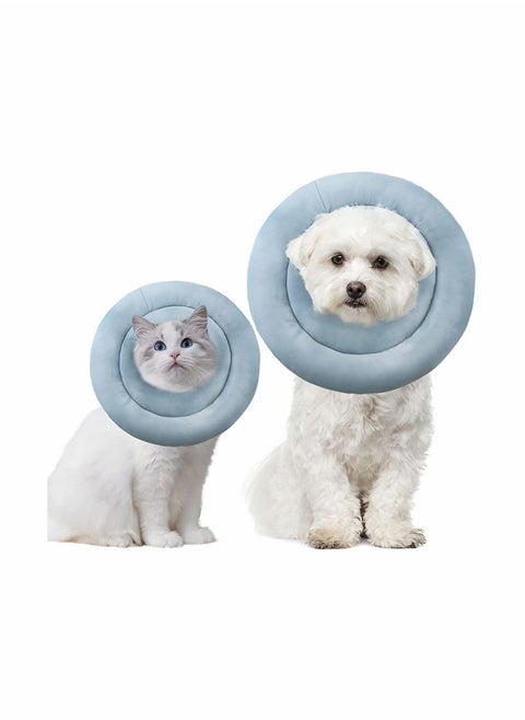 Cat Cone, Soft Dog Cone Collar After Surgery, Water-Proof Comfortable Dog Recovery Cone Anti-Bite Lick Wound Healing, Pet Cone for Small Medium or Large Dogs and Cats (S)