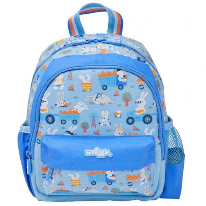 Smiggle the same canvas multi-functional backpack/purple small garden mini small school bag (26 * 20CM) - Image 1