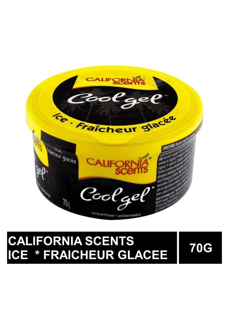 California Scents Cool Gel Ice Fraicheur Glacee Air Freshener 70G  - Image 1