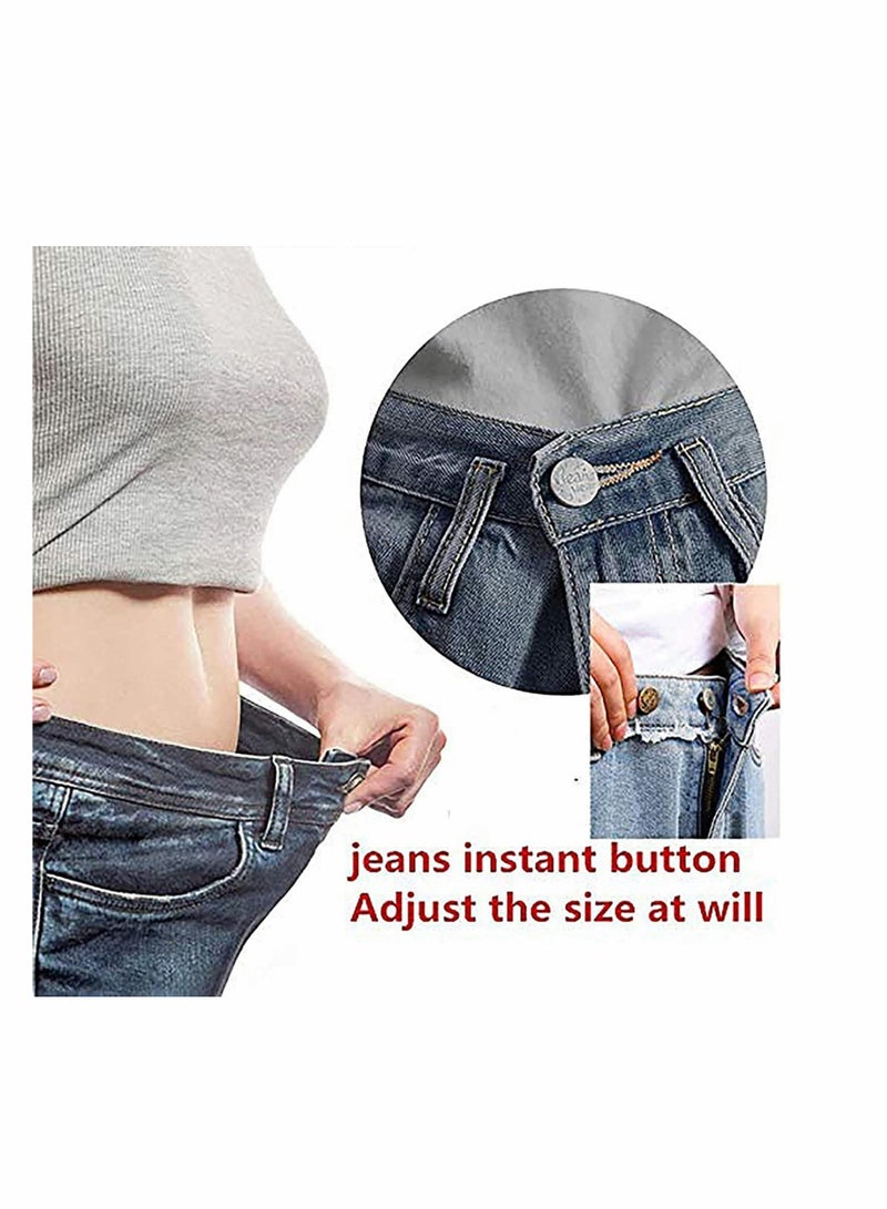 KASTWAVE 17mm Replacement Jean Buttons No Sew Instant Button, Waist Button Adjuster, Jeans Button Replacement Kit to Extend  - Image 4