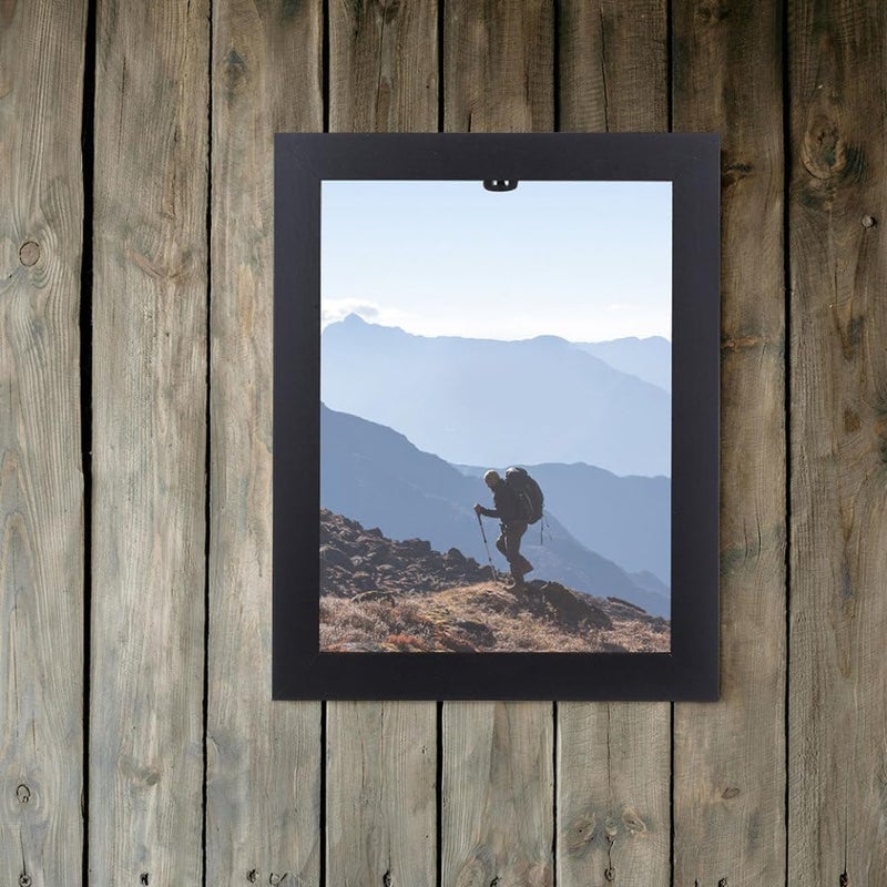 Wooden Picture Frame 10-inch Wall Hanging and Tabletop Photo Frame Set, Simple Solid Wood Black Photo Holder for Home Decor, 4 Pieces - Image 5