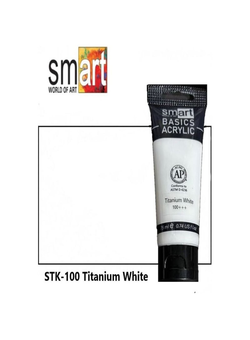 سمارت انبوبة اكريلك 75ملي من سمارت - لون ابيض +++100 - Image 3