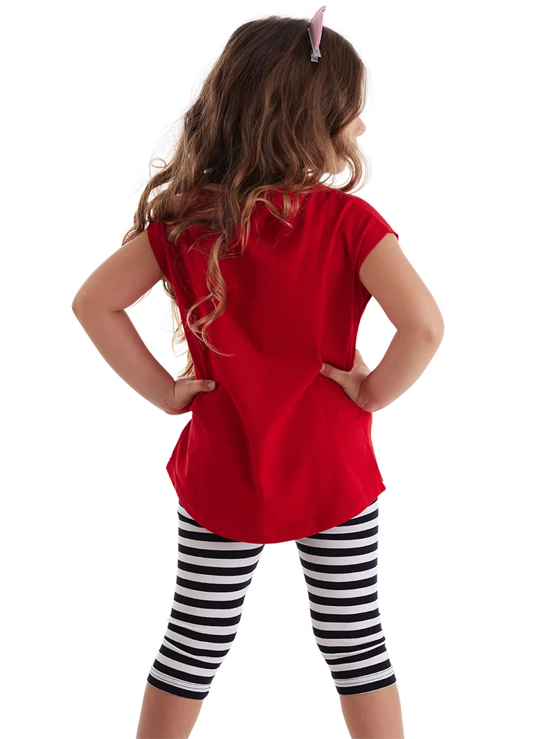 MSHB&G Meow Pow Girl Tunic&Leggings Set
