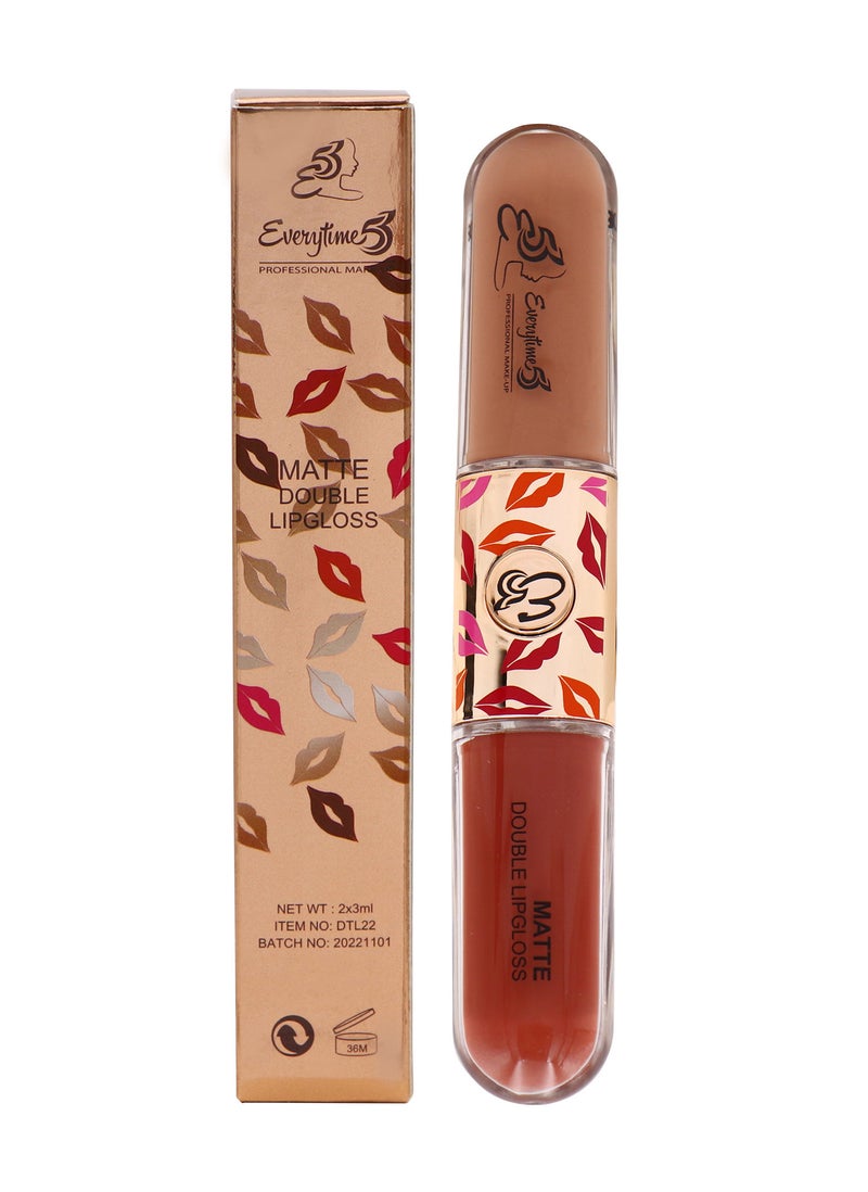 Everytime53 Women's Matte Double Lipgloss 6ml - DT08 - Image 1