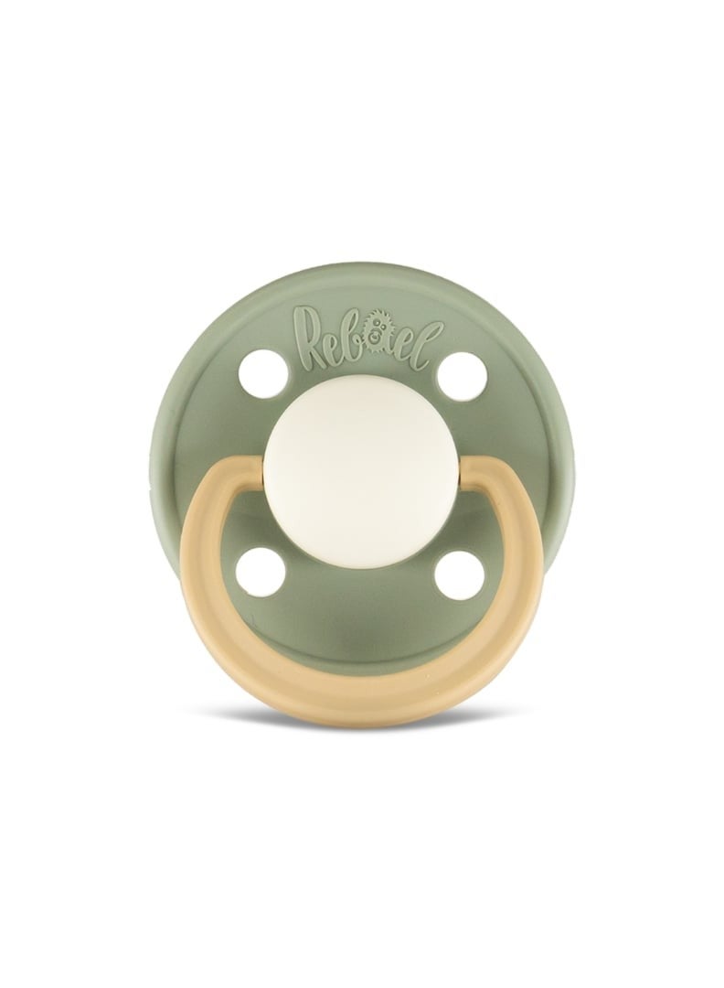 Rebael Fashion Natural Rubber Round Pacifier Size 1 - Baby 0-6M (1-pack) - Cloudy Pearly Lion - Image 3