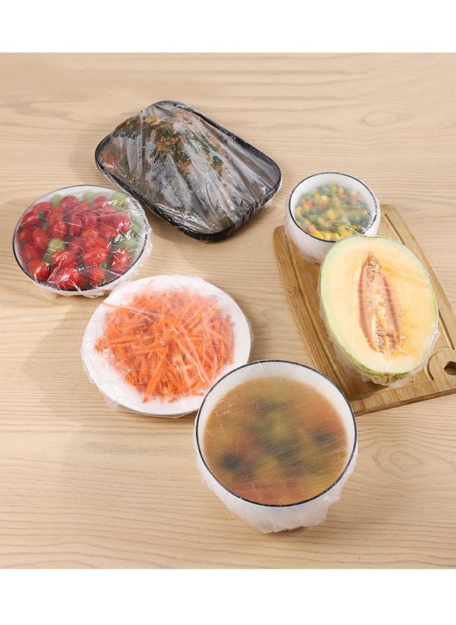 ATM - Disposable Plastic Wrap 100pcs Bowl Covers Fresh-keeping Bags Elastic Design Food Storage Cover - Image 1