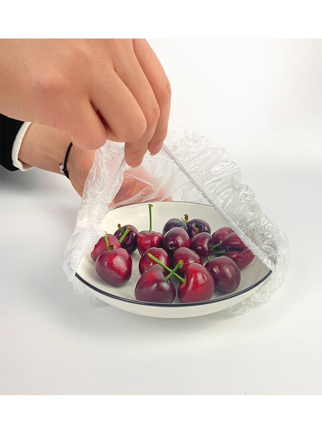 ATM - Disposable Plastic Wrap 100pcs Bowl Covers Fresh-keeping Bags Elastic Design Food Storage Cover - Image 1