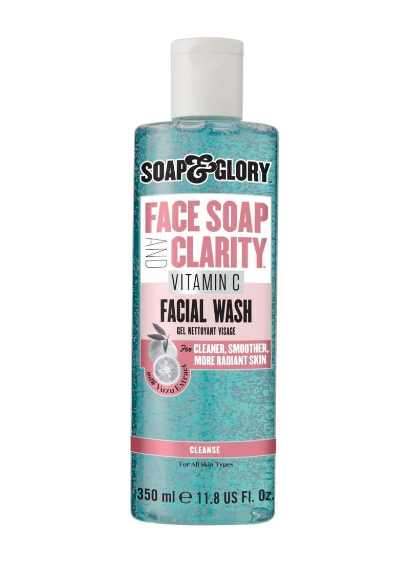 Soap & Glory Soap & Glory Face Soap and Clarity 3-In-1 Daily Detox Vitamin C Facial Wash, 350 ml  - Image 1