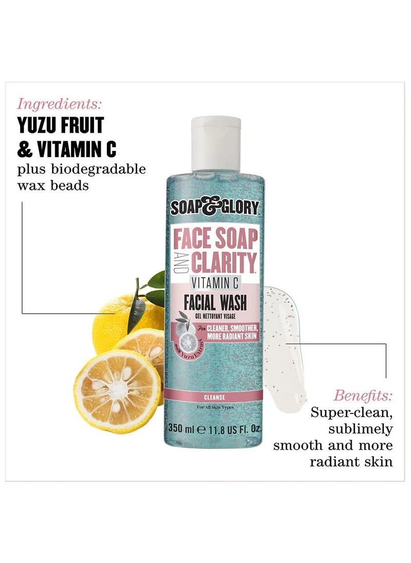 Soap & Glory Soap & Glory Face Soap and Clarity 3-In-1 Daily Detox Vitamin C Facial Wash, 350 ml  - Image 5
