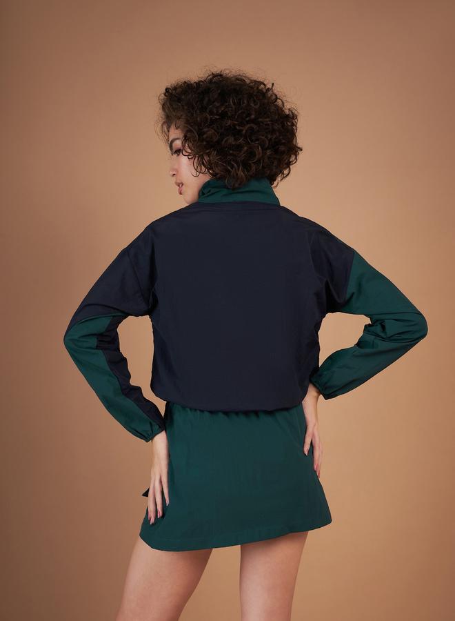 SASSAFRAS Color Block Parachute Zipper Jacket by Styli  - Image 5