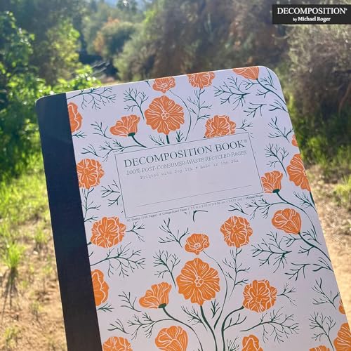 Decomposition California Poppies College Ruled Composition Notebook - 9.75 x 7.5 Journal with 160 Lined Pages - Cute Notebooks for School Supplies, Home & Office - 100% Recycled Paper - Made in USA - Image 2