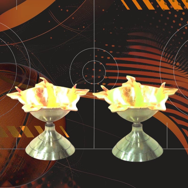 Denique Brass Panch Mukhi Star Deep Deepam Aarti Diya Deepam Panch Batti Diya Height 25 Inch Golden Colour 2 - Image 4