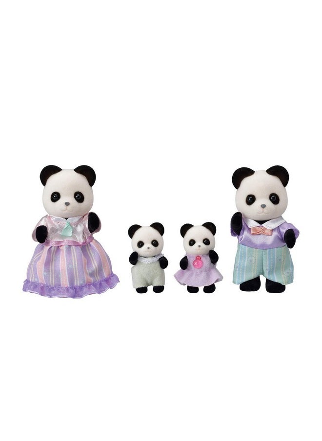Calico Critters Calico Critters Pookie Panda Family, Dolls, Dollhouse Figures, Collectible Toys with 4 Figures Included  - Image 1