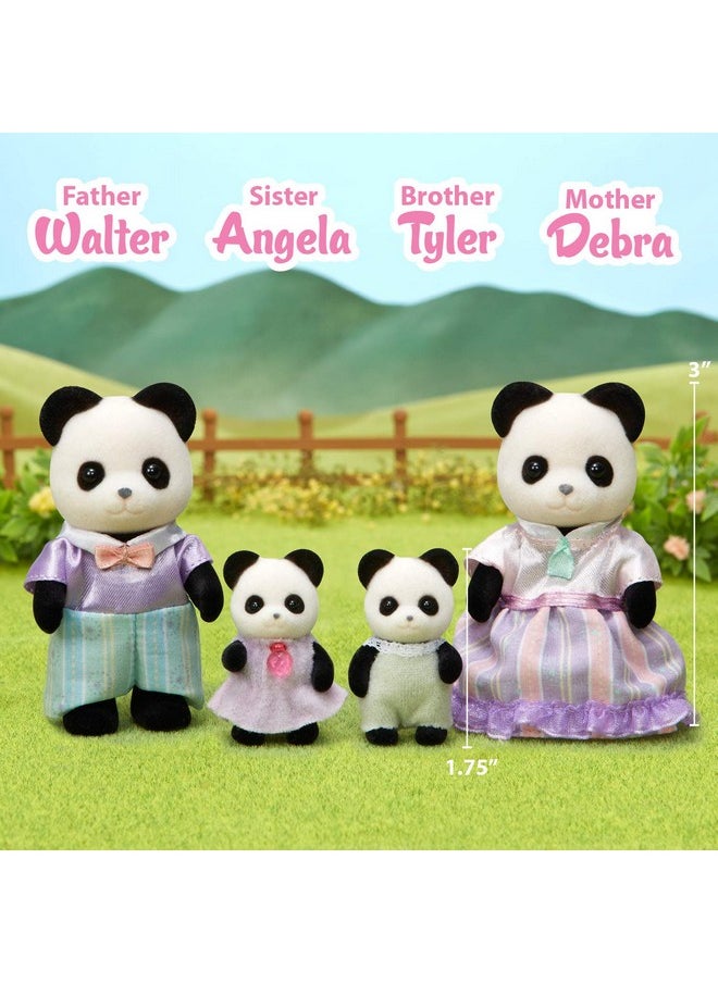 Calico Critters Calico Critters Pookie Panda Family, Dolls, Dollhouse Figures, Collectible Toys with 4 Figures Included  - Image 2