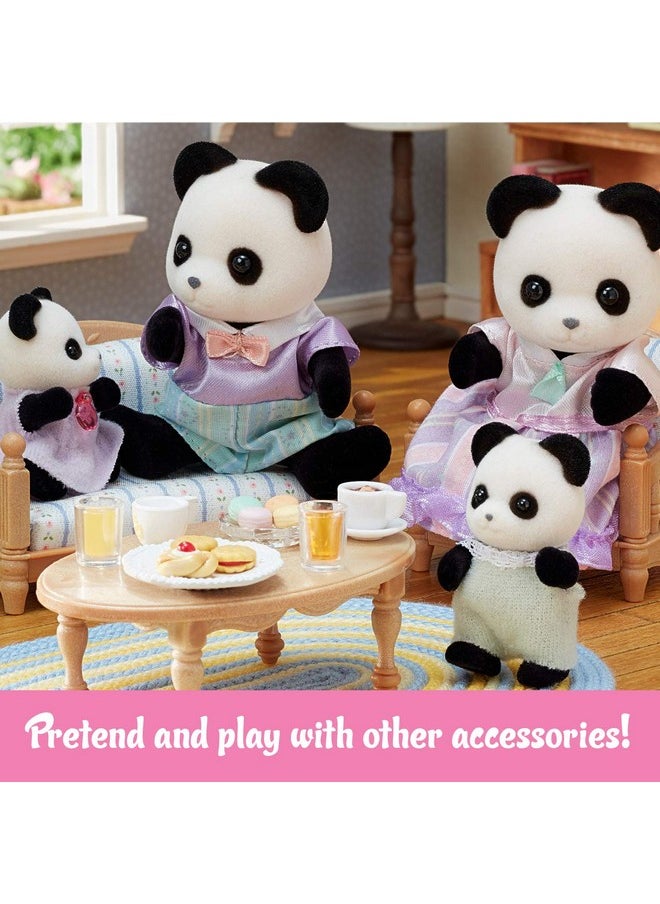 Calico Critters Calico Critters Pookie Panda Family, Dolls, Dollhouse Figures, Collectible Toys with 4 Figures Included  - Image 4