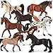 Divwa 8 Pieces 6 Plastic Horse Figure Toy Set for GirlBig Realistic Horse Toy Figurine Farm Animal Gift for Boy Toddler KidHorse Party Favor Decoration Supplies Birthday Pinata - Image 4