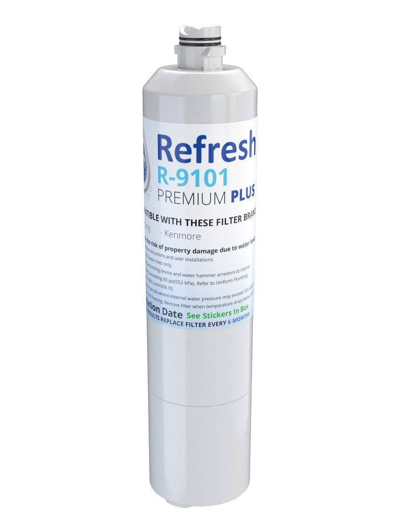 Refresh NSF53 Premium Replacement Refrigerator Water Filter Compatible with Samsung DA2900020A DA2900020B HAFCINEXP 469101  Model R9101Plus  R9101PlusS 1 Pack