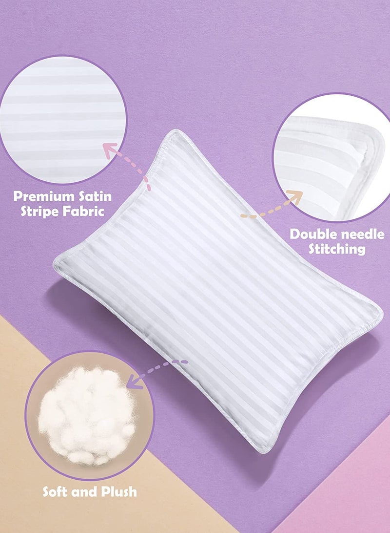 إي وورلد عبوة من قطعتين وسادة نوم للأطفال الصغار مصنوعة من مزيج القطن مع حشوة من البوليستر لغرفة المنزل والفندق - Image 4