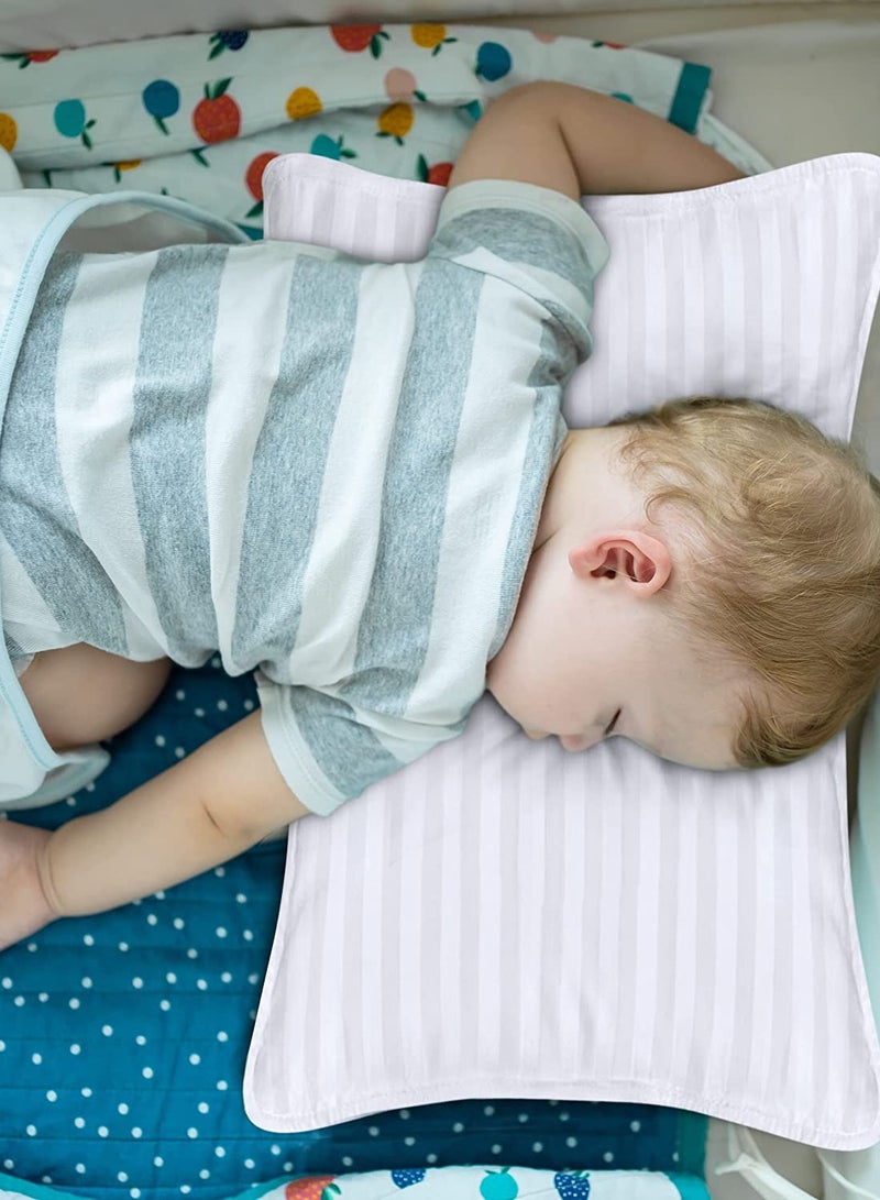 إي وورلد عبوة من قطعتين وسادة نوم للأطفال الصغار مصنوعة من مزيج القطن مع حشوة من البوليستر لغرفة المنزل والفندق - Image 2