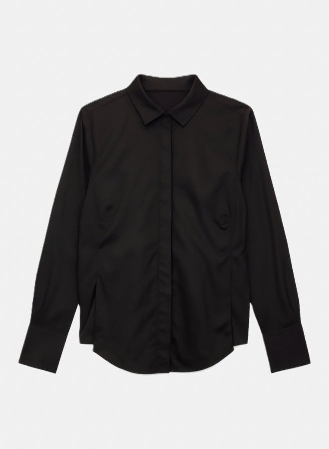 Carina Asymmetrical Hem Shirt - Image 1