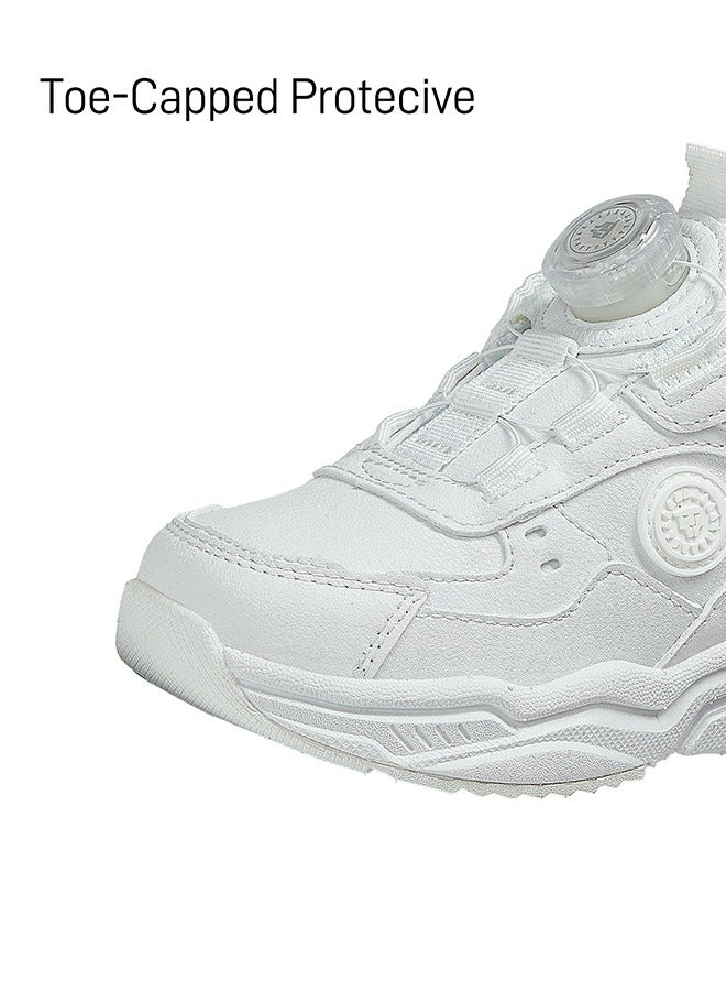 تارانيس حذاء تارانيس للأطفال - حذاء رياضي أبيض بوست للأطفال الصغار - حذاء رياضي أبيض نقي - حذاء رياضي برباط - Image 2