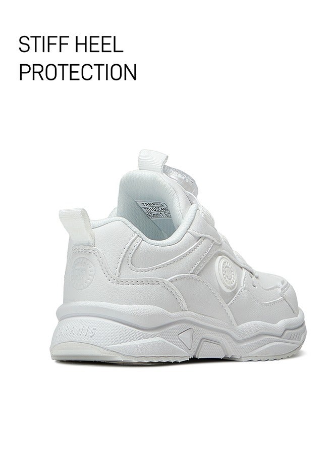 تارانيس حذاء تارانيس للأطفال - حذاء رياضي أبيض بوست للأطفال الصغار - حذاء رياضي أبيض نقي - حذاء رياضي برباط - Image 4