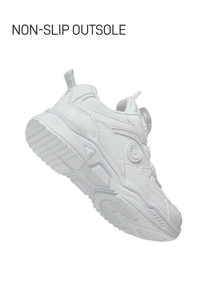 تارانيس حذاء تارانيس للأطفال - حذاء رياضي أبيض بوست للأطفال الصغار - حذاء رياضي أبيض نقي - حذاء رياضي برباط - Image 5