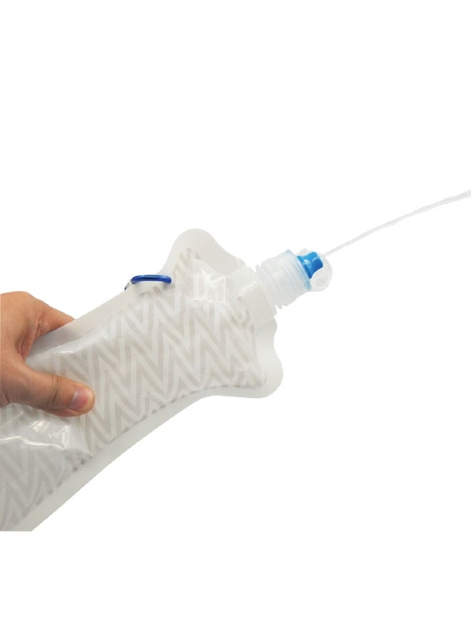 Y&F Shattaf Soft Bottle Traveller Sprayer White and Light Brown 600ml SV-YF-HHS - Image 3