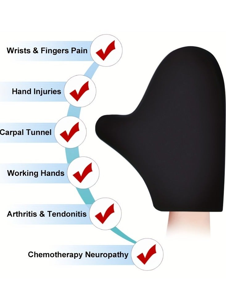 Ru syanl Single Pack Reusable Ice Therapy Glove Cold and Hot Compress Ice Pack for Fingers Pain Hand Injuries - Image 2