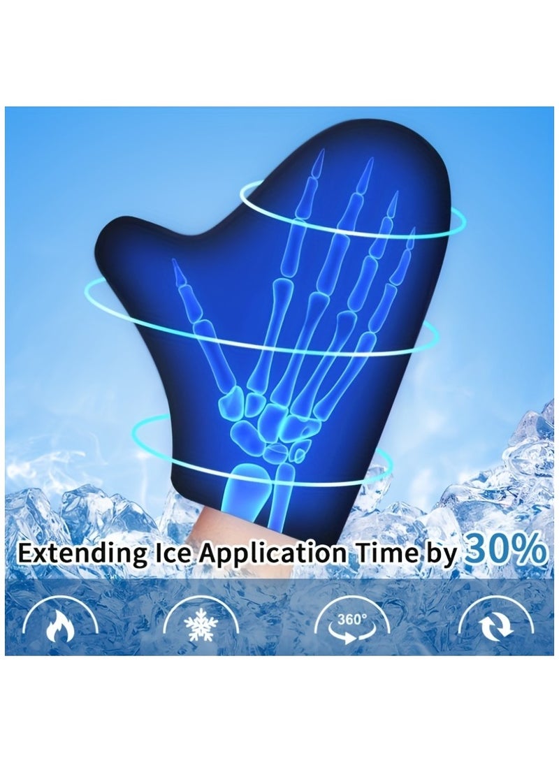 Ru syanl Single Pack Reusable Ice Therapy Glove Cold and Hot Compress Ice Pack for Fingers Pain Hand Injuries - Image 5