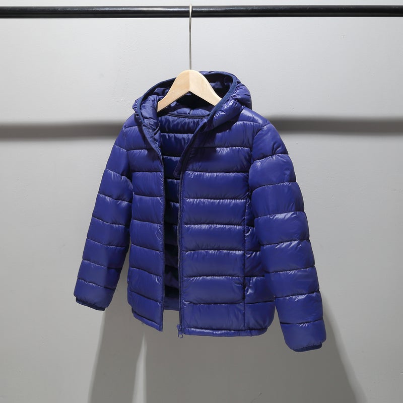 Lightweight Kids Winter Cotton Jacket Dark Blue 