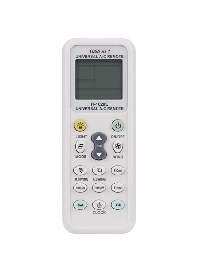 Generic - K-1028E Remote Control Replace 1000 IN 1 UNIVERSAL A/C REMOTE CONTROL For Universal York Trane WFI Mcquary Carrier Air Conditioner A/C RemoteControl for Samsung for Panasonic for LG for Fujitsu Remote - Image 1