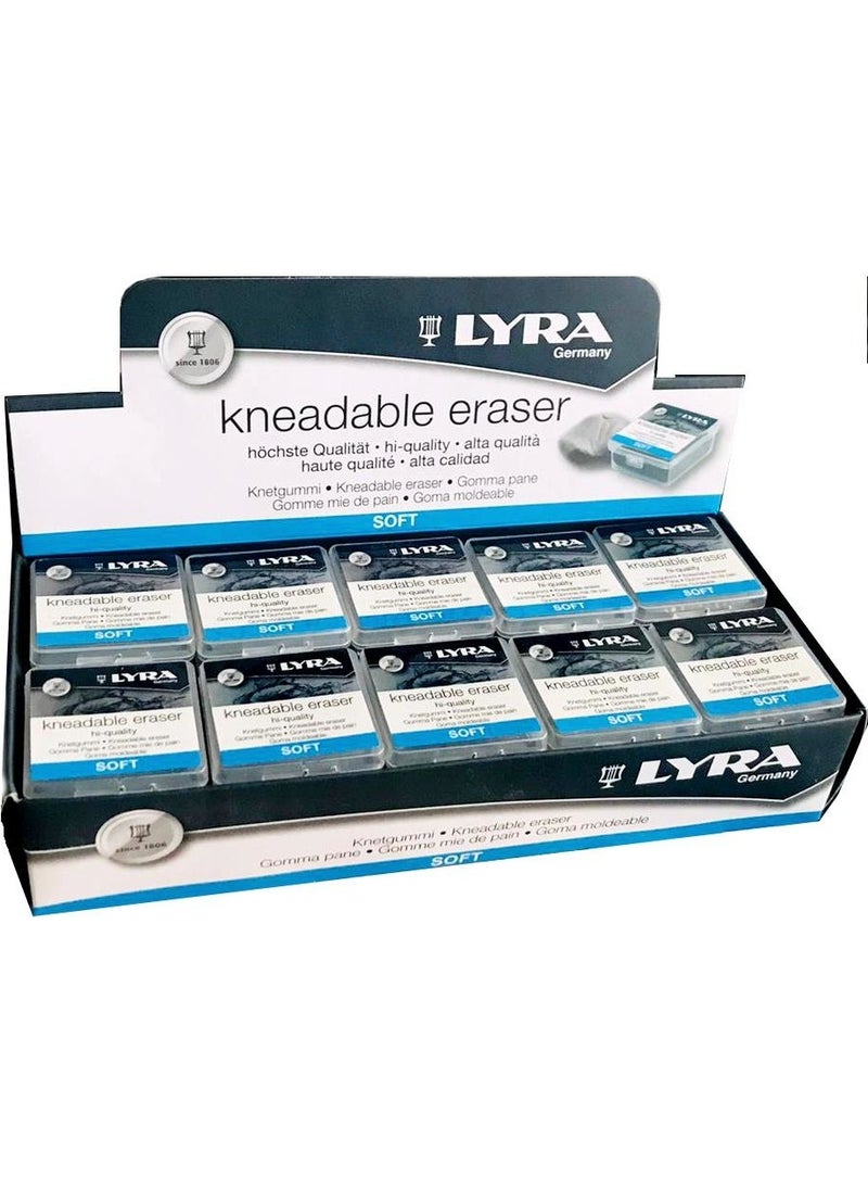 Lyra Kneadable Boxed Eraser Dough Eraser 20 Pcs  - Image 1