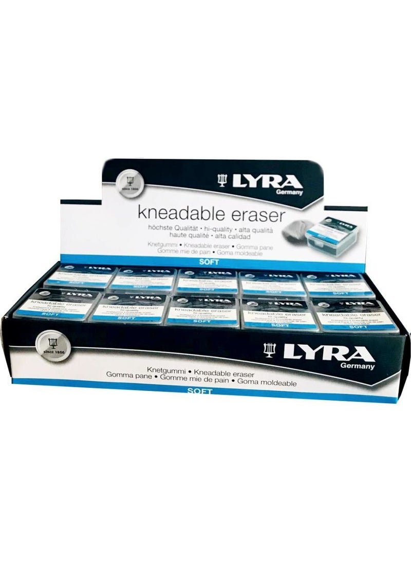 Lyra Kneadable Boxed Eraser Dough Eraser 20 Pcs  - Image 3