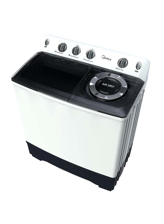 Midea Top Load Twin-Tub Washing Machine 14Kg Washer/10Kg Dryer - TW140ADNB White - Image 1