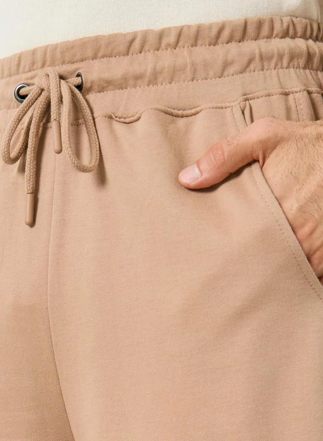 Styli Styli Oversized Cotton Terry Block Striped Shorts