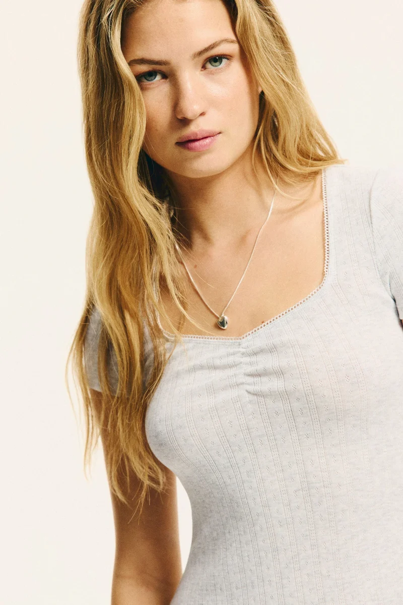 H&M Pointelle-jersey dress