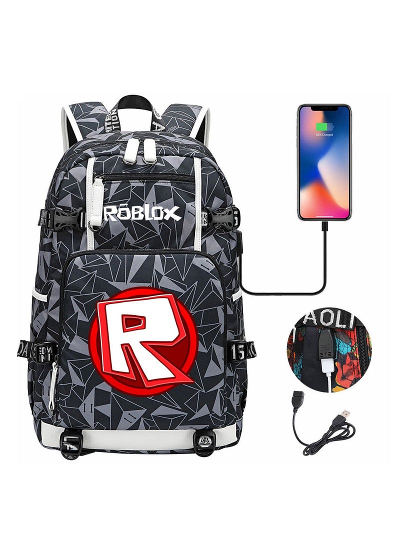 ROBLOX Comic USB Password Lock Backpack Three-Piece Set