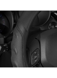 CAT Durable and Comfortable Hex-Carbon Japanese Grip Car Steering Wheel Cover Black 14.5-15.5 Inch CASW-7812-BK  - Image 4